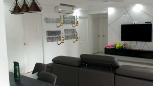 Arabic Calligraphy Gold Acrylic Modern Muslim  Wall Art Home Decor Four Quls Al-Falaq An-Nas Al-Ikhlas Al-Kafirun