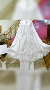 Mukena Sutra Renda Full Besar Pakai Swarosky