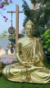 Tượng Thích Ca Mâu Ni Phật. cao 25cm trang trí nhà cửa thờ tự nhỏ làm quà tặng.