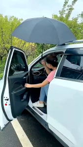 (BUBBLEWRAP) PAYUNG TERBALIK LIPAT MOBIL GAGANG C