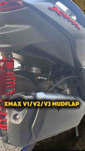 XMAX V1/V2/V3 Mudflap cover Plug & Play - With lock & Free sticker