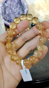Natural Brazil High Grade Citrine Crystal Beads Bracelet LCC02 #Naturalcrystal #Citrine #CitrineBracelet #CitrineCrystal