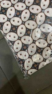 Sprei batik motif batik kawung kecil ukuran 180 x 200cm