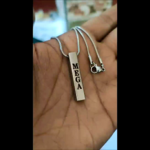 NECKLACE TITANIUM || kalung style korea free ukir nama || kalung pria wanita custom nama awet selamanya