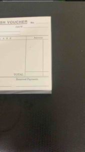 Petty Cash Voucher Pad (10 pads / pack)