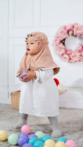 Best Seller Jilbab Hijab Kerudung Bergo Krudung Anak Baby Bayi 1 2 3 Tahun Balita Cewek Wanita Jersey Instan Terbaru New Terlaris Modern Kekinian Murah Viral 2024 Arrafi AR 823 Adem Cantik Bahan Stella Kerut Kepala Daily Bayar di Tempat COD Gratis Ongkir