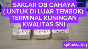 SAKLAR LAMPU TAHAN CUACA & SAKLAR BOHLAM DI LUAR TEMBOK CAHAYA