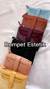 Dompet Wanita Silvania / Dompet Genie Croco Leather / Dompet Lipat / Dompet Mini