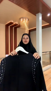 Hyuna Dress - Gamis Wanita Jumbo Ld 130 cm Crinkle Airflow Polos