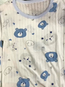 ชุดนอนเด็ก เสื้อ + กางเกง ผ้าใยไผ่ โปร่ง นุ่ม ระบายอากาศได้ดี ไซส์ 80-110