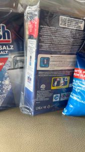 Muối rửa bát Finish dùng cho Máy rửa bát chén bát: Làm mền nước loại bỏ cặn canxi trong nước