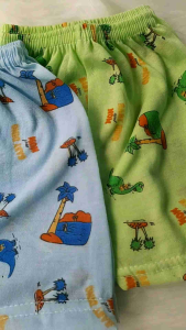 Celana pendek bayi isi 1lusin motif dino