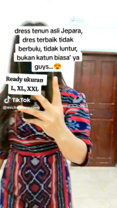 DRES TENUN JEPARA BAHAN TEBAL DAN MOTIF MEWAH