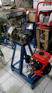 Mesin Giling Bumbu 8inch+Mesin 9.0HP Solar Diesel Tenaga Kuat