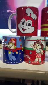 ARTSY- BEST SELLING IN ALL PLATFORMS PIONEER IN JOLLIBEE INSPIRED DESIGN MUG MINIMALIST WITH FREE CUSTOMIZE