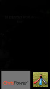 ChrisPower ยางยืดบริหารร่างกายMiniBands 3P/S (1 กล่อง บรรจุ 3 ชิ้น) ขนาด 27.5x0.8 Color R-BL-BK (280)