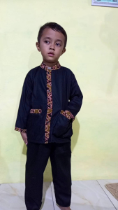 Baju Pangsi Sekolah SD Setelan Hitam