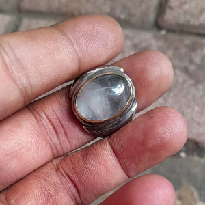 cincin batu kecubung es kalimantan asli jaminan