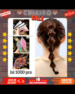 CHIKITO Karet Ikat Rambut Anak Jepang Isi 1000 pcs