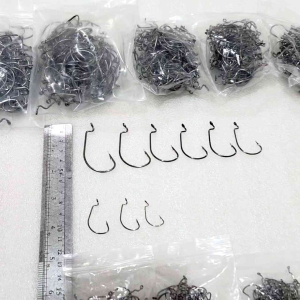 Mata Pancing Worm Hook isi 100 / Kail Soft lure / Kail Zman Wide Gap