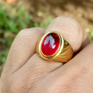 CINCIN BATU MERAH SIAM BANGKOK RING TITANIUM SUPER