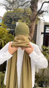 Pashmina Hijab Instan Polos Serat Alami - Warna Variatif & Nyaman