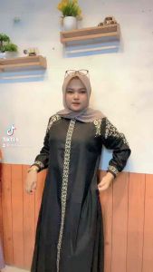 DkhayruStore - Gamis Madina Renata Terbaru Gamis Bordir Bahan Katun Toyobo Fodu Gamis Bordir