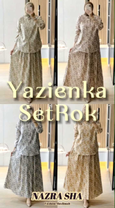 GAGIL YAZIENKA ONE SET: Baju Atasan Setelan Rok Wanita Muslimah