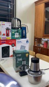 Máy xay thịt xay thực phẩm đa năng cối inox loại 2 lít siêu khoẻ