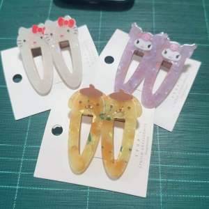 กิ๊บลายหินอ่อน กิ๊บ Sanrio แพ็คคู่ 🍭🌈🎀