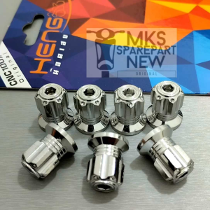 MUR 12 TOPI DRAT 12 M8 MUR HEAD 5G GLOSSY PROBOLT STAINLEES ORIGINAL HENG THAILAND