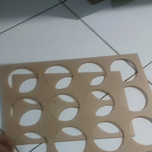 Cetakan Almond Crispy Bahan Akrilik