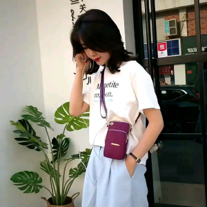 ( Có video ) Túi đeo chéo đựng điện thoại nhiều ngăn kéo khóa