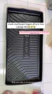 Trunk Tray Luggage Tray Karpet Bagasi khusus All New Brio 2018 keatas