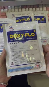 DOXY - FLO gói 100gr (NPV) Thuốc trị Viêm Phổi Thương Hàn Tụ huyết trùng hen khẹc tan đờm trên gia súc gia cầm (HSD 2027) gà đá