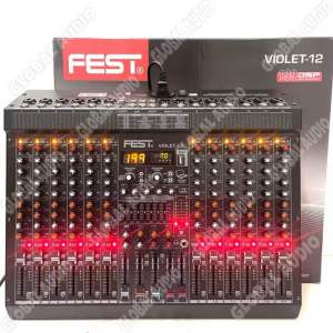 Mixer Audio Fest Violet 12: 12 Channel & Stereo L R Channel