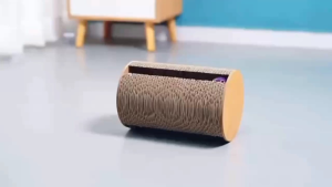 [SG]🚚 Cat Scratch Pillar Three Bell Roller Cats Paw Pillar Can Roll Vertically High Density Cat Scratch Board