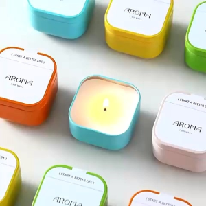 70g Aromatherapy Scent Candles in Mini Cute Colourful Sugar Jars