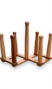 Rak gelas kayu lipat / rak gelas / rak gelas estetik / rak gelas 7 stend
