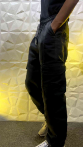 Celana Outdoor Kargo Katun Pria Wanita Celana Cargo Panjang Celana Kargo Korean Style Kekinian Coklat