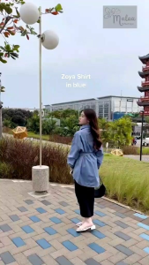Malaa Boutique: Kemeja Wanita Katun Import & Zoya Wrap Shirt Korea