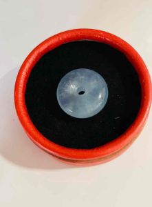 Đồng điếu phong thuỷ(kèm dây đeo cổ) đá thạch anh thiên nhiên may mắn tài lộc