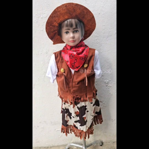 Kostum Anak Koboy Perempuan Cowboy Girl Koboi