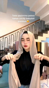 Pashmina Ceruty Babydoll / Hijab Pashmina Burgundy / Kerudung Pashmina