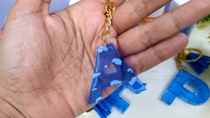 gantungan kunci resin motif awan ganci keychain murah souvenir tas kekinian