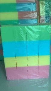 ฟองน้ำฉาบปูน ฟองน้ำล้างรถ เกรด AAA เกรดพรีเมี่ยม (ความละเอียด Den 11 ) เนื้อแน่นเฟิร์ม บรรจุ 100 แผ่น/แพ๊ค ส่งไว