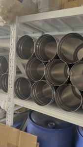 ถังไอติมสแตนเลสกลม ทรงเตี้ย