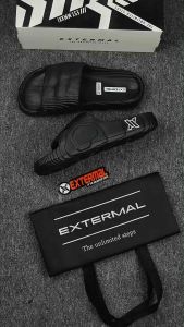 Extermal Sandal Slide Slip On Casual Pria Kekinian Selop Cowok