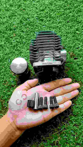 A614ชุดเสื้อสูบ+ชุดลูกสูบ+แหวน {ครบชุด} Makita (มากีต้า)NB411ของแท้100% ใส่ได้กับเครื่องRabbitแรบบิทNB411มากีต้าRBC411