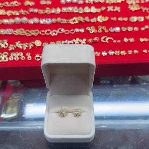 Stud Earrings with Russian Stone: Elegant Jewelry Accessory